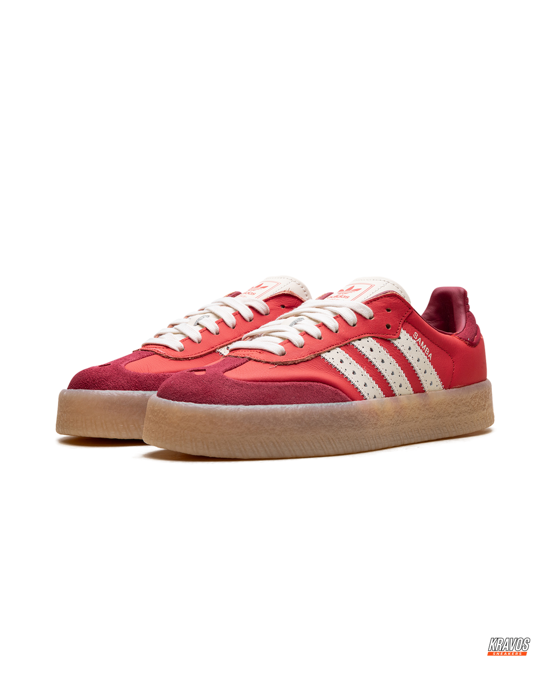 AD Leather Gum-Sole Platform Trainer