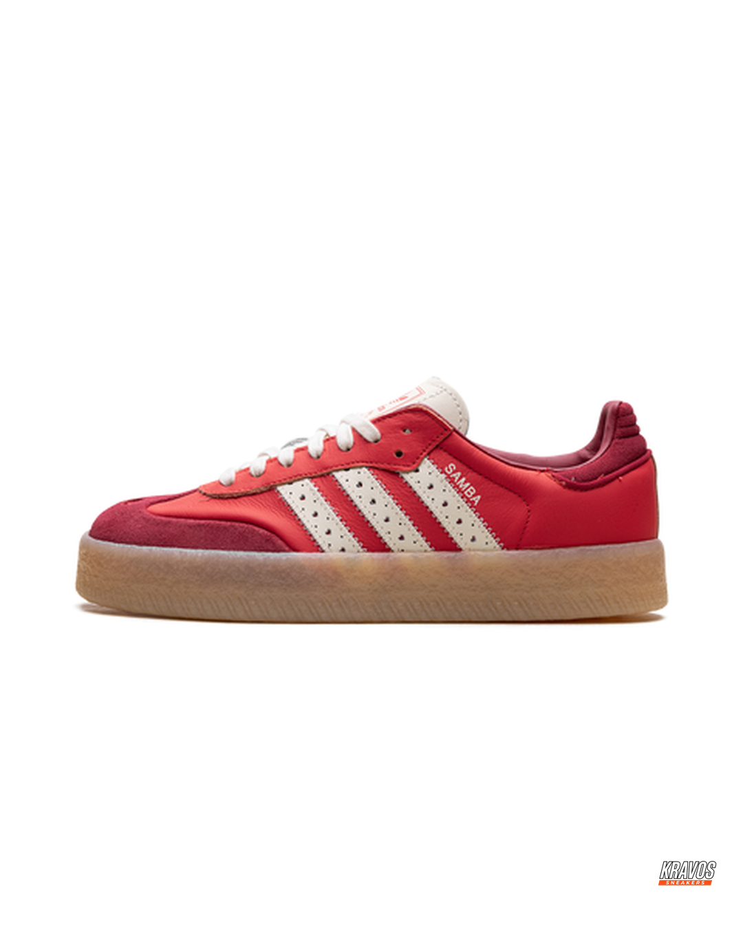 AD Leather Gum-Sole Platform Trainer