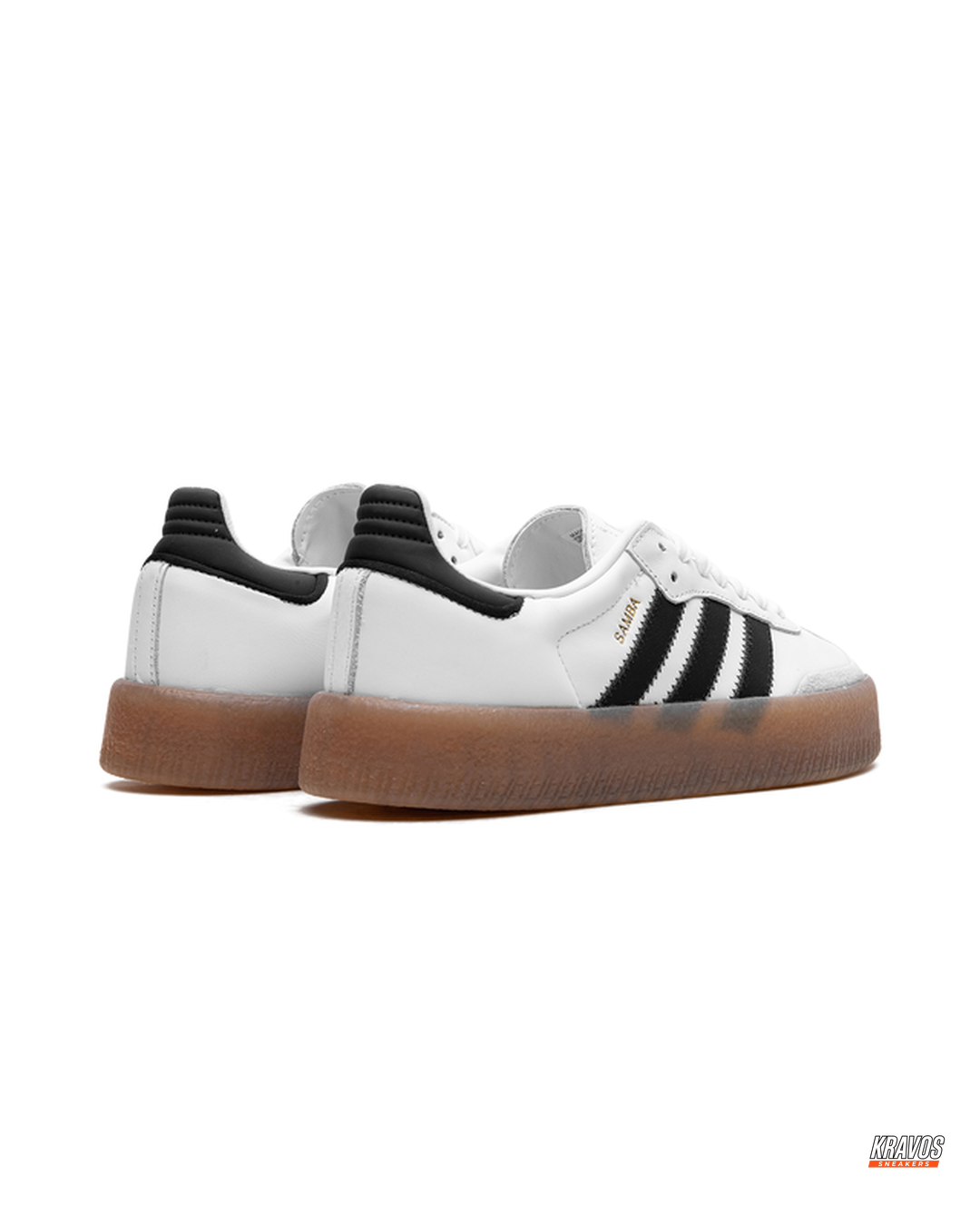 AD Leather Gum-Sole Platform Trainer