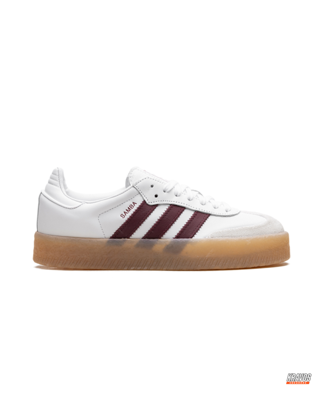 AD Leather Gum-Sole Platform Trainer
