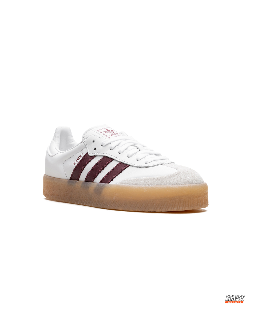 AD Leather Gum-Sole Platform Trainer