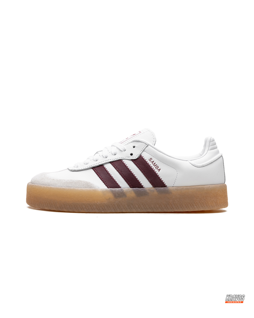 AD Leather Gum-Sole Platform Trainer