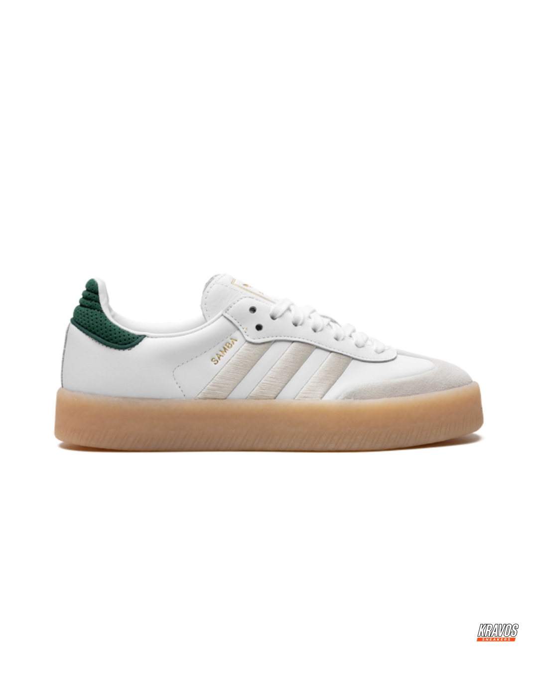 AD Leather Gum-Sole Platform Trainer