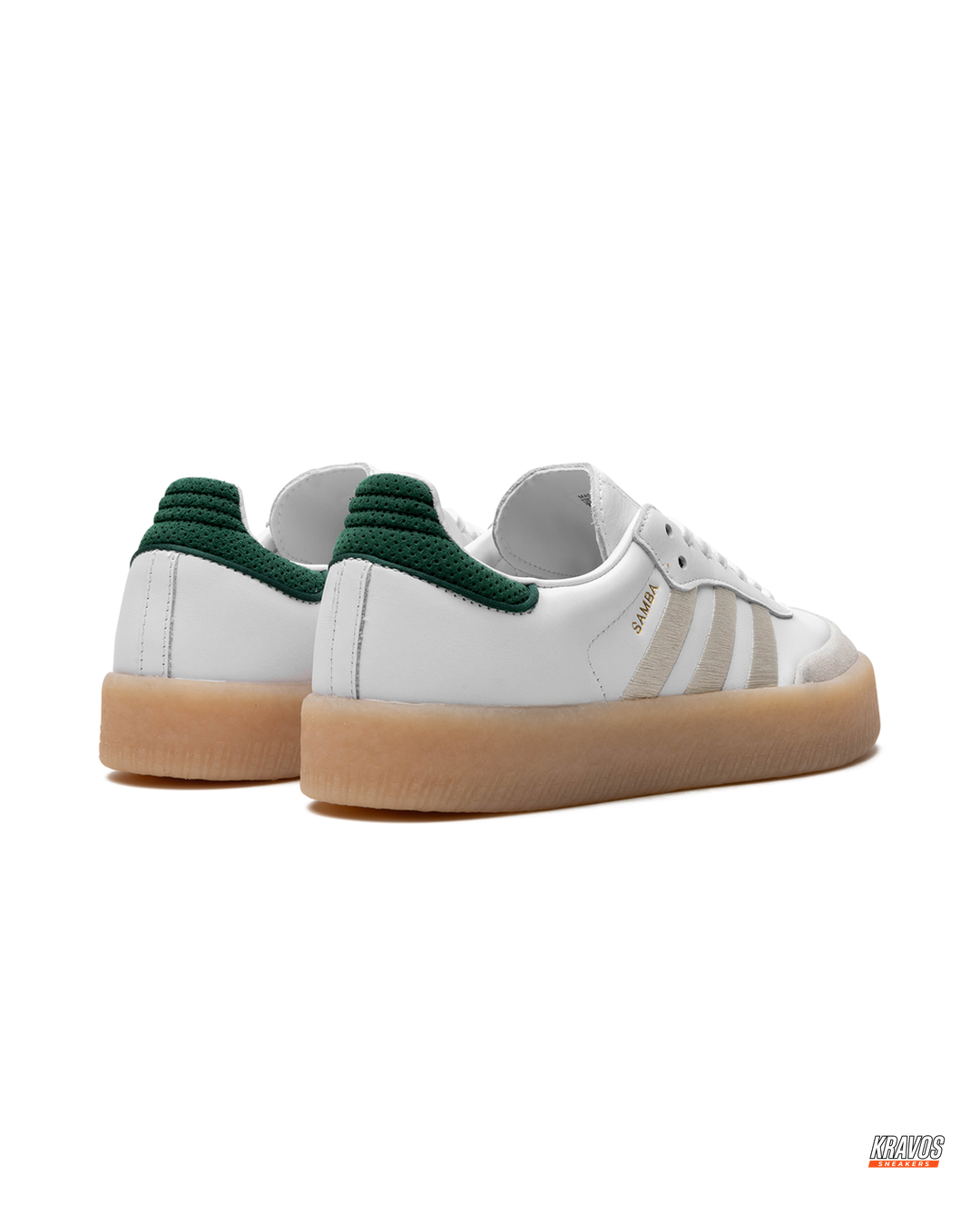 AD Leather Gum-Sole Platform Trainer