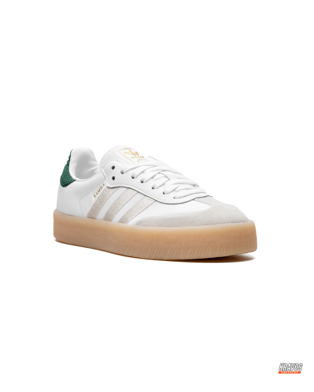AD Leather Gum-Sole Platform Trainer