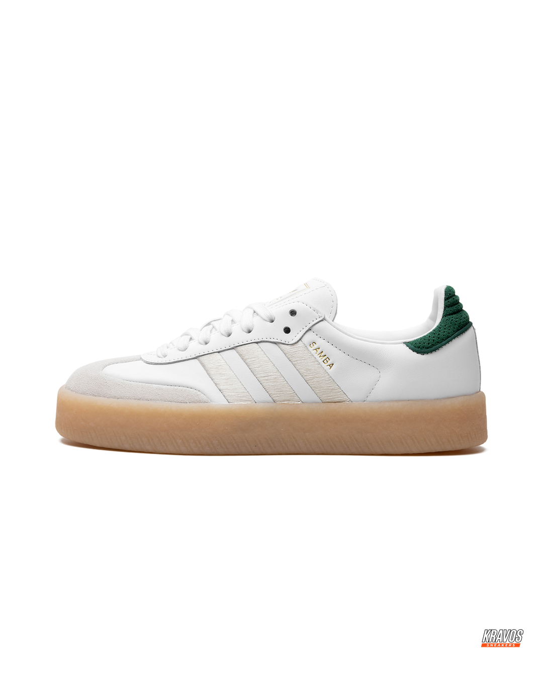 AD Leather Gum-Sole Platform Trainer