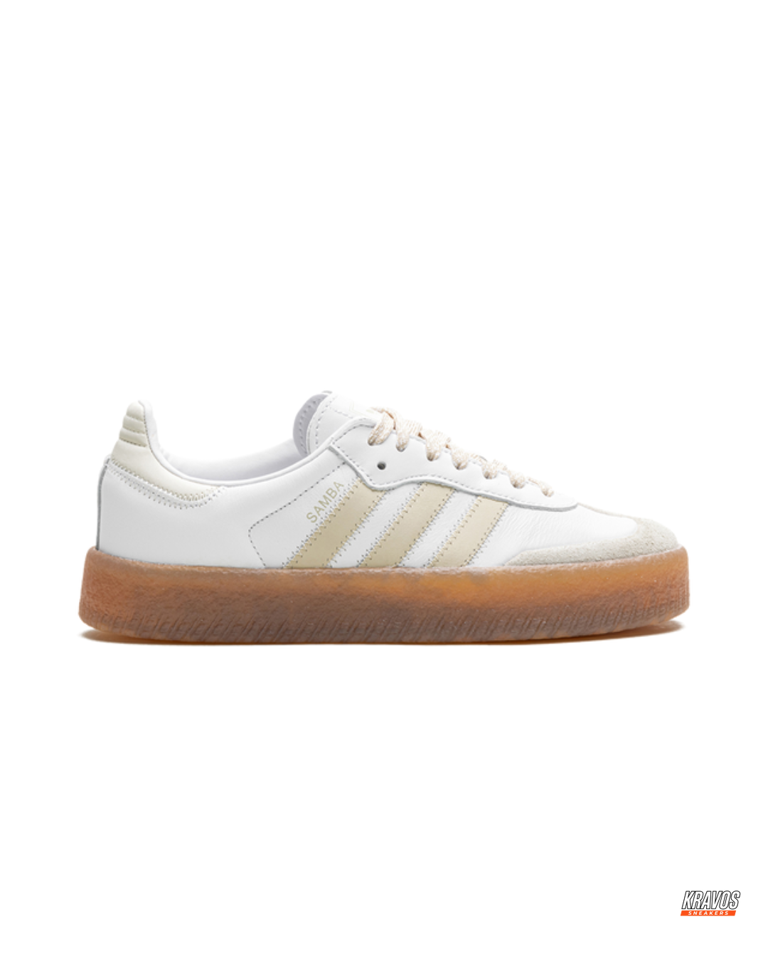 AD Leather Gum-Sole Platform Trainer