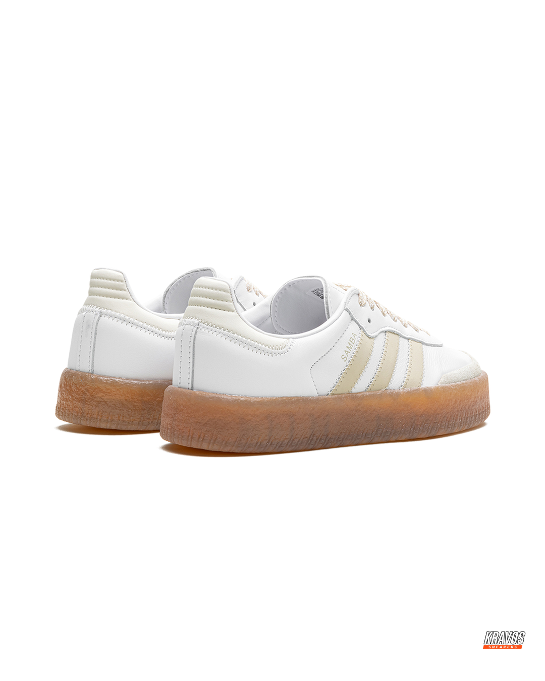 AD Leather Gum-Sole Platform Trainer