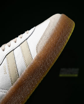 AD Leather Gum-Sole Platform Trainer White Gum