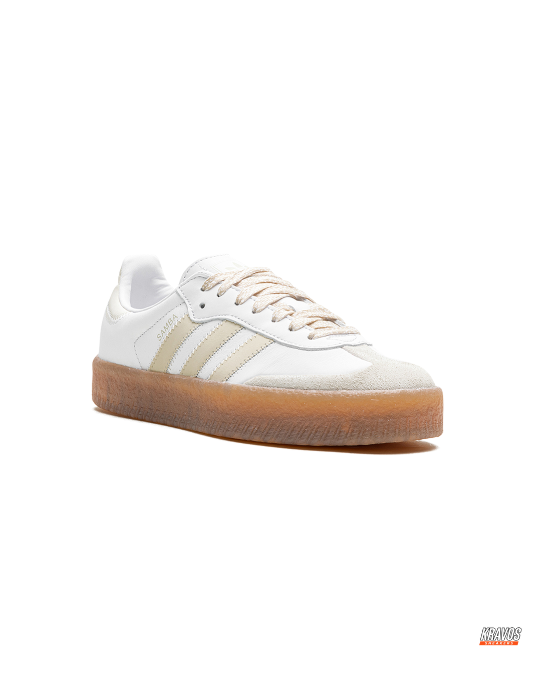 AD Leather Gum-Sole Platform Trainer