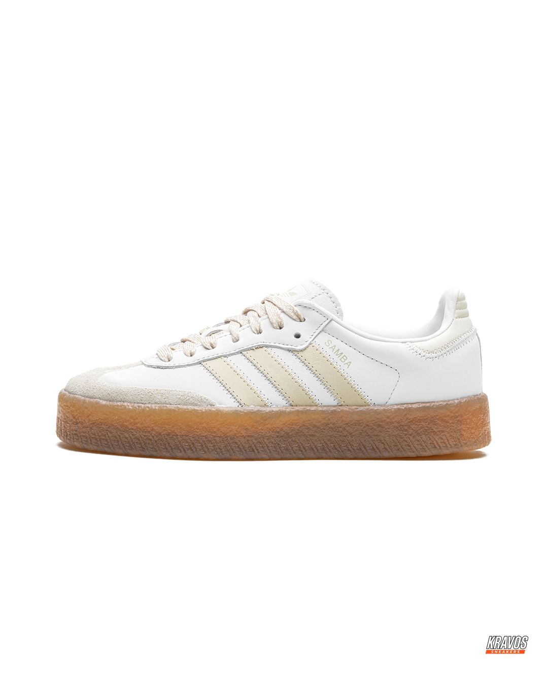 AD Leather Gum-Sole Platform Trainer