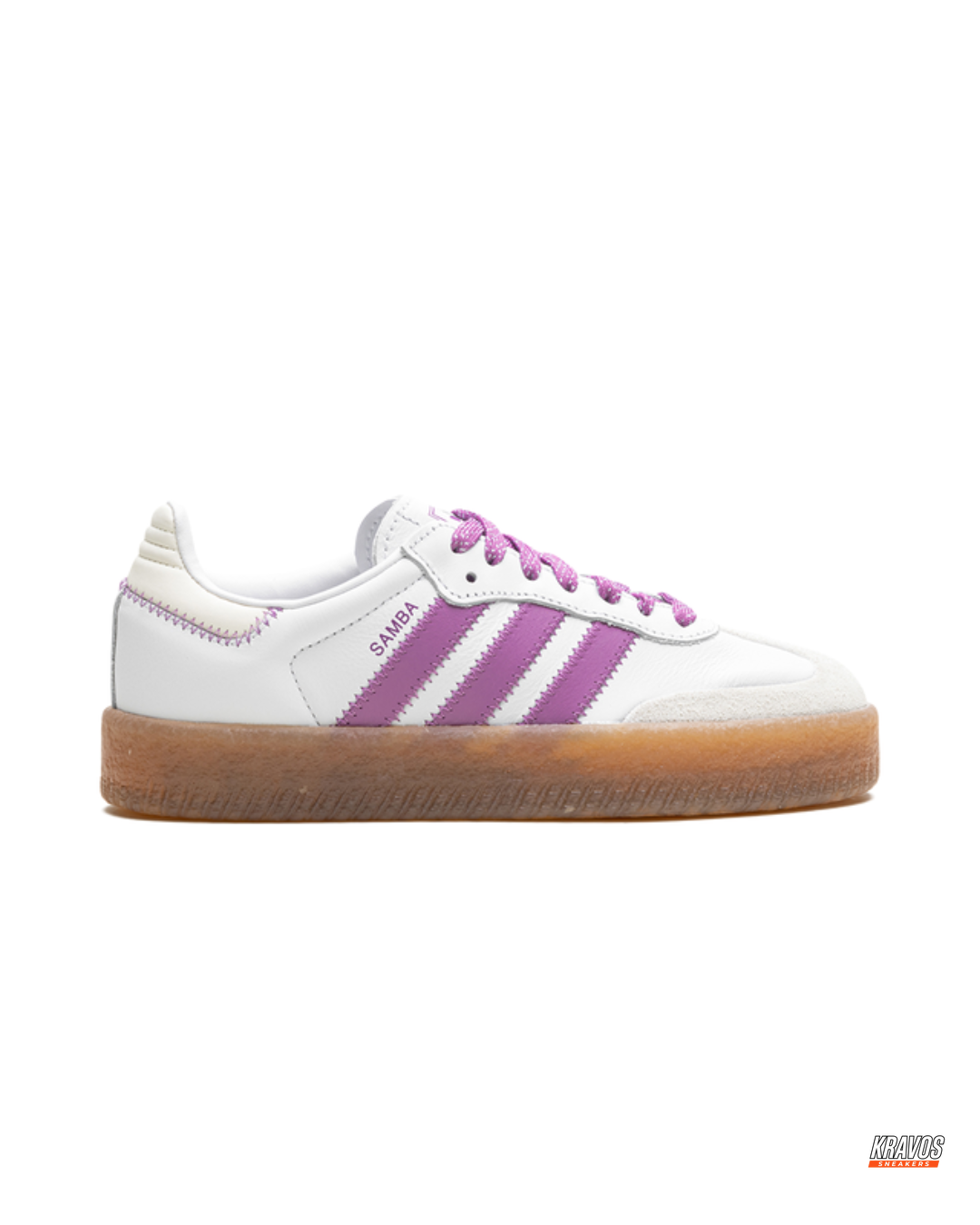 AD Leather Gum-Sole Platform Trainer