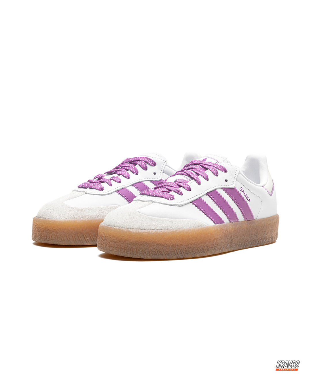 AD Leather Gum-Sole Platform Trainer