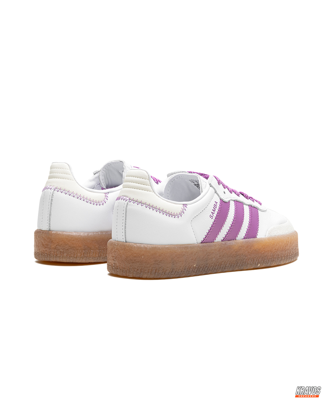 AD Leather Gum-Sole Platform Trainer