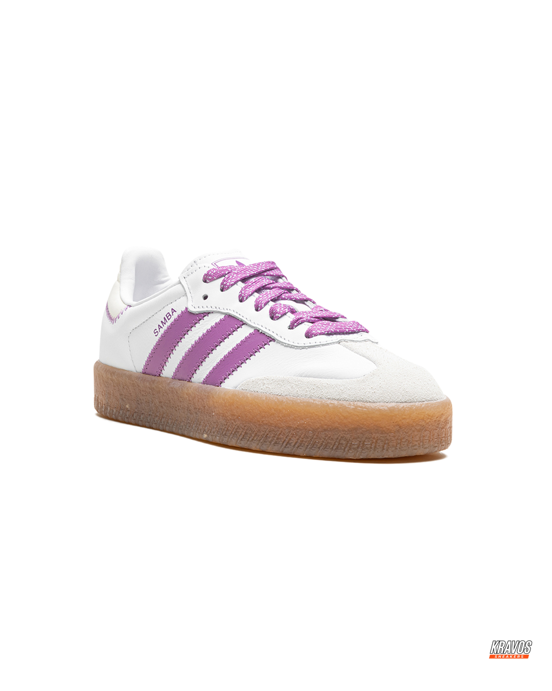 AD Leather Gum-Sole Platform Trainer