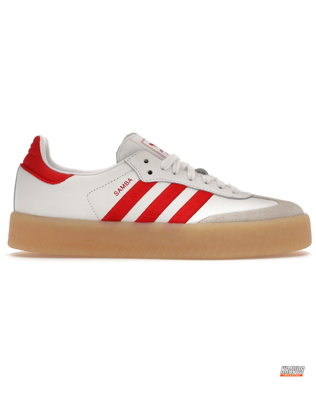 AD Leather Gum-Sole Platform Trainer