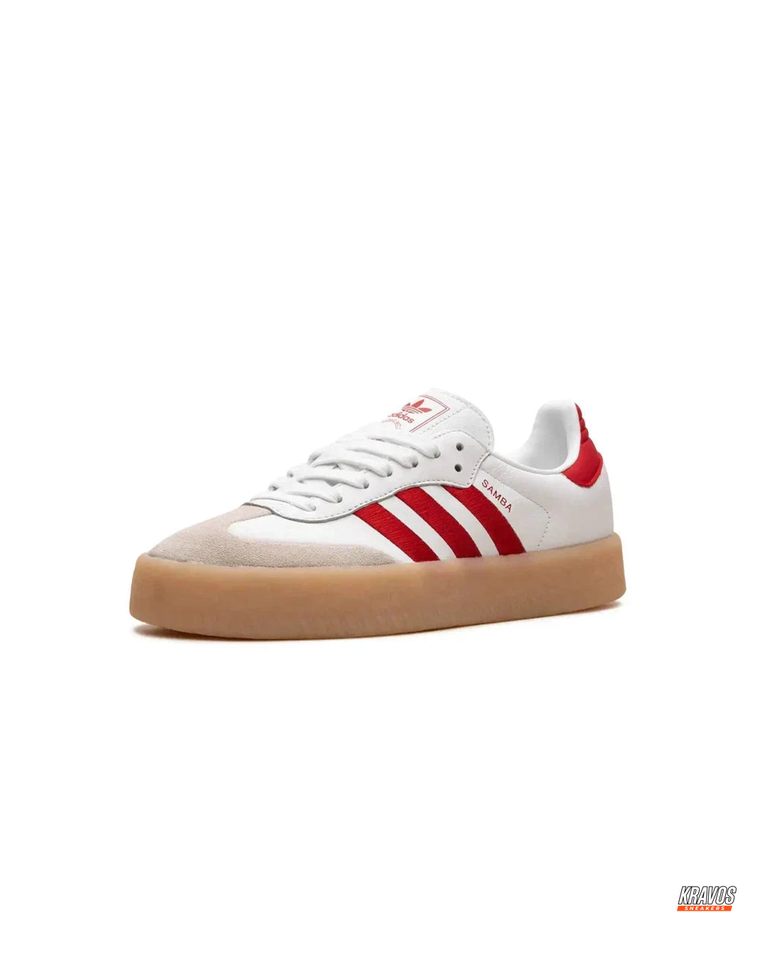 AD Leather Gum-Sole Platform Trainer