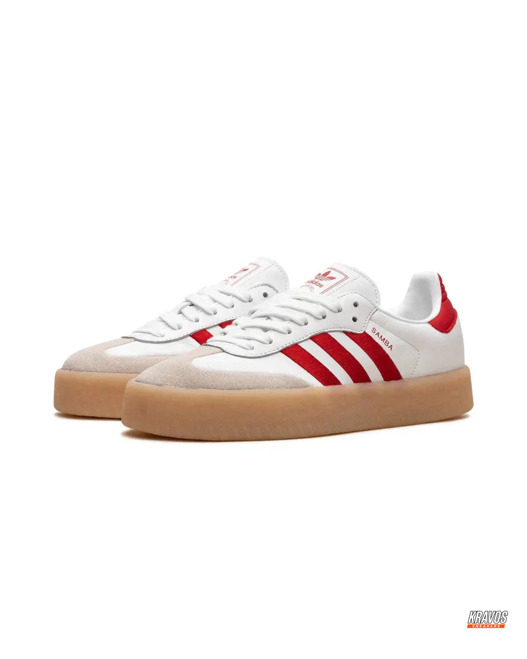 AD Leather Gum-Sole Platform Trainer