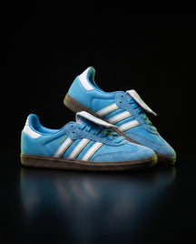 AD Leather Gum-Sole Terrace Trainer Mixed Blue White Gum