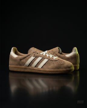 AD Leather Gum-Sole Terrace Trainer Brown Brown Cream Gum