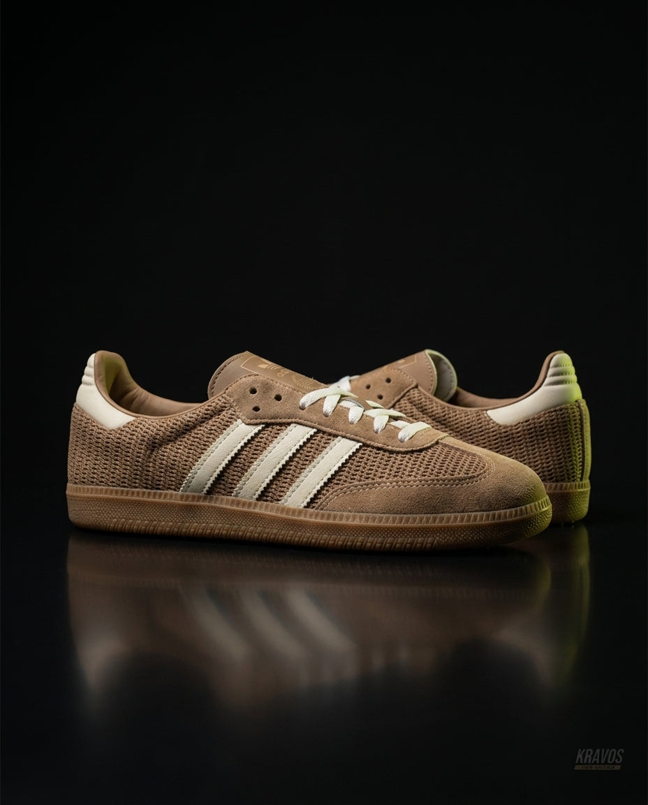 AD Leather Gum-Sole Terrace Trainer Brown Brown Cream Gum
