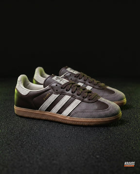 AD Leather Gum-Sole Terrace Trainer Brown Brown Grey