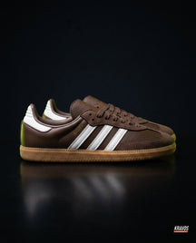 AD Leather Gum-Sole Terrace Trainer Brown Brown White Gum