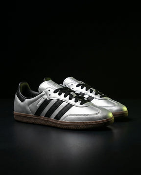 AD Leather Gum-Sole Terrace Trainer Grey Silver Black Gum
