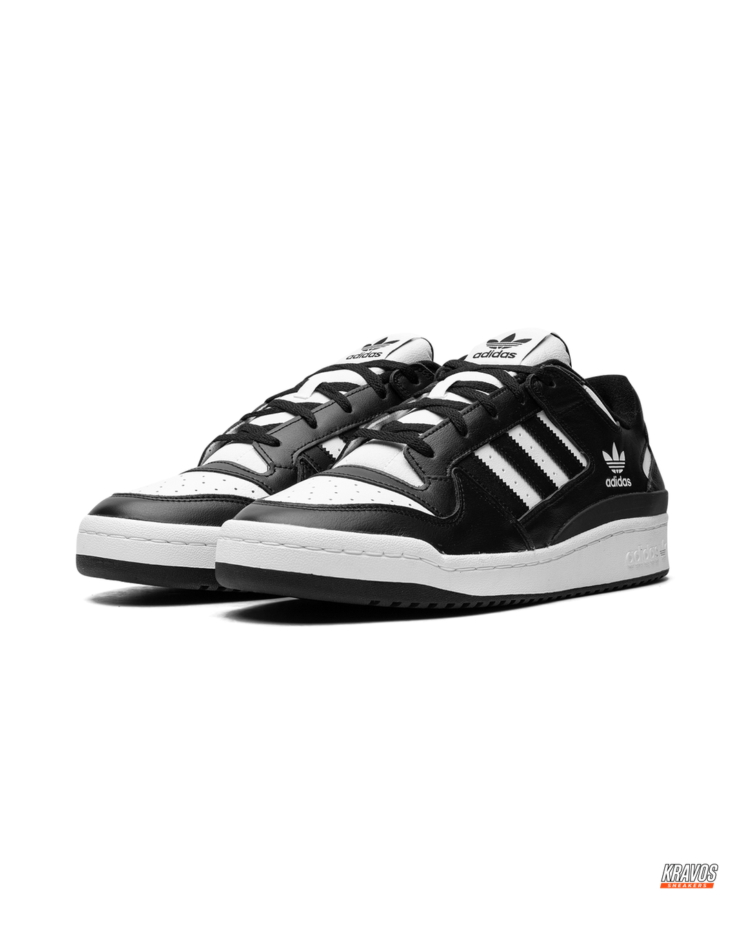 AD Leather Panelled Court Trainer
