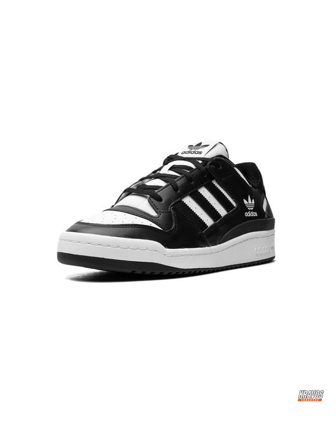 AD Leather Panelled Court Trainer