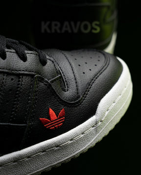 AD Leather Panelled Court Trainer