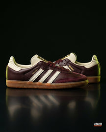 AD Leather Ribbed-Toe Terrace Trainer Brown Cream Gum