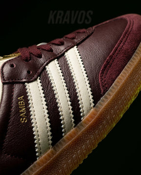 AD Leather Ribbed-Toe Terrace Trainer Brown Cream Gum