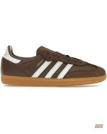 AD Leather Ribbed-Toe Terrace Trainer Brown White Gum #brownwhitegum