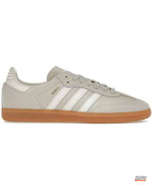 AD Leather Ribbed-Toe Terrace Trainer Grey White Gum #greywhitegum