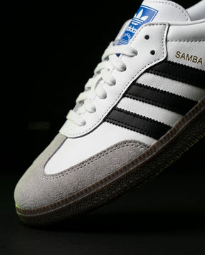 AD Leather Ribbed-Toe Terrace Trainer White Black Grey