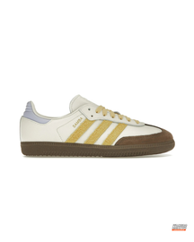 AD Leather Ribbed-Toe Terrace Trainer White Gold Brown #whitegoldbrown