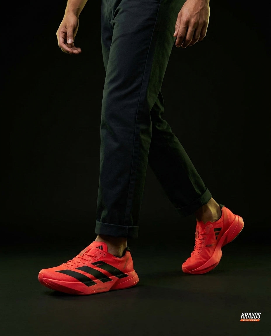 AD Mesh Carbon-Plate Racing Runner Red Black