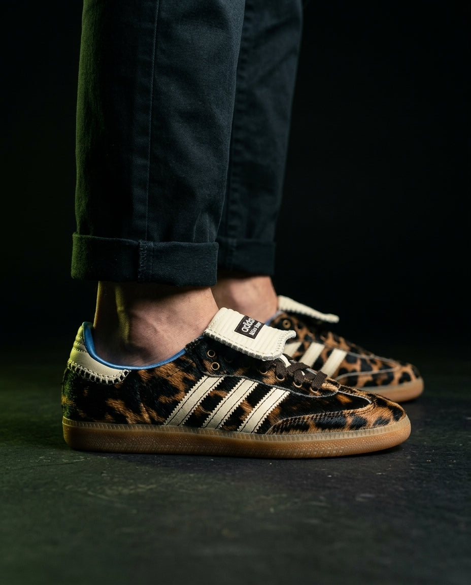 AD Pony-Hair Panelled Terrace Trainer