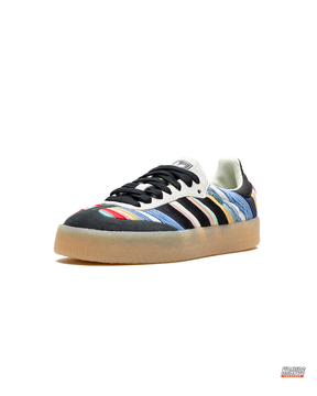 AD Striped Canvas Platform Terrace Trainer