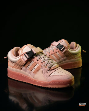 AD Suede Buckle-Strap Basketball Trainer Pink Peach