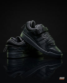 AD Suede Buckle-Strap Basketball Trainer Triple Black