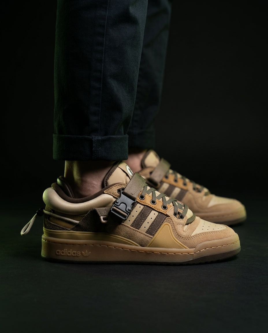 AD Suede Buckle Strap Trainer