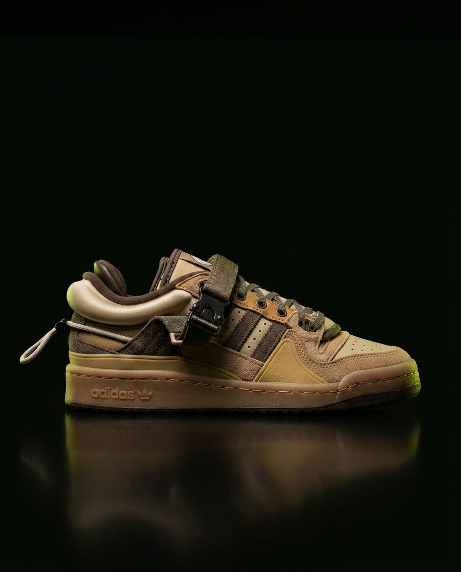 AD Suede Buckle Strap Trainer