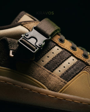 AD Suede Buckle Strap Trainer