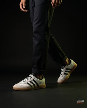AD Suede Gum-Sole Handball Trainer White Black Gum