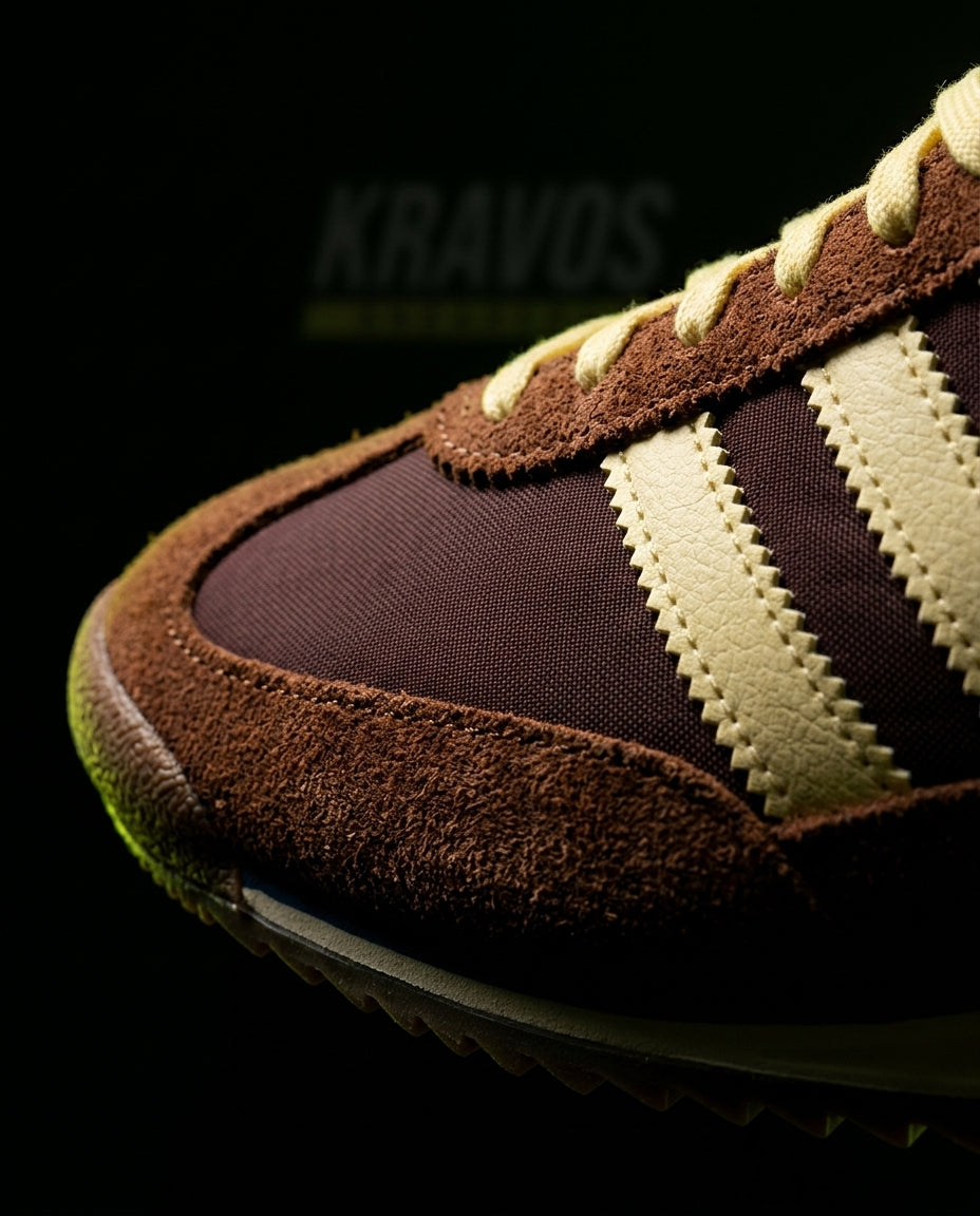 AD Suede Gum-Sole Retro Runner Brown Cream