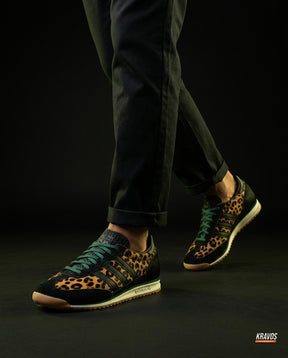 AD Suede Gum-Sole Retro Runner Leopard Black