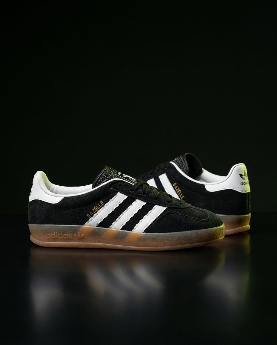 AD Suede Gum-Sole Terrace Trainer Mixed 1 Black Gum