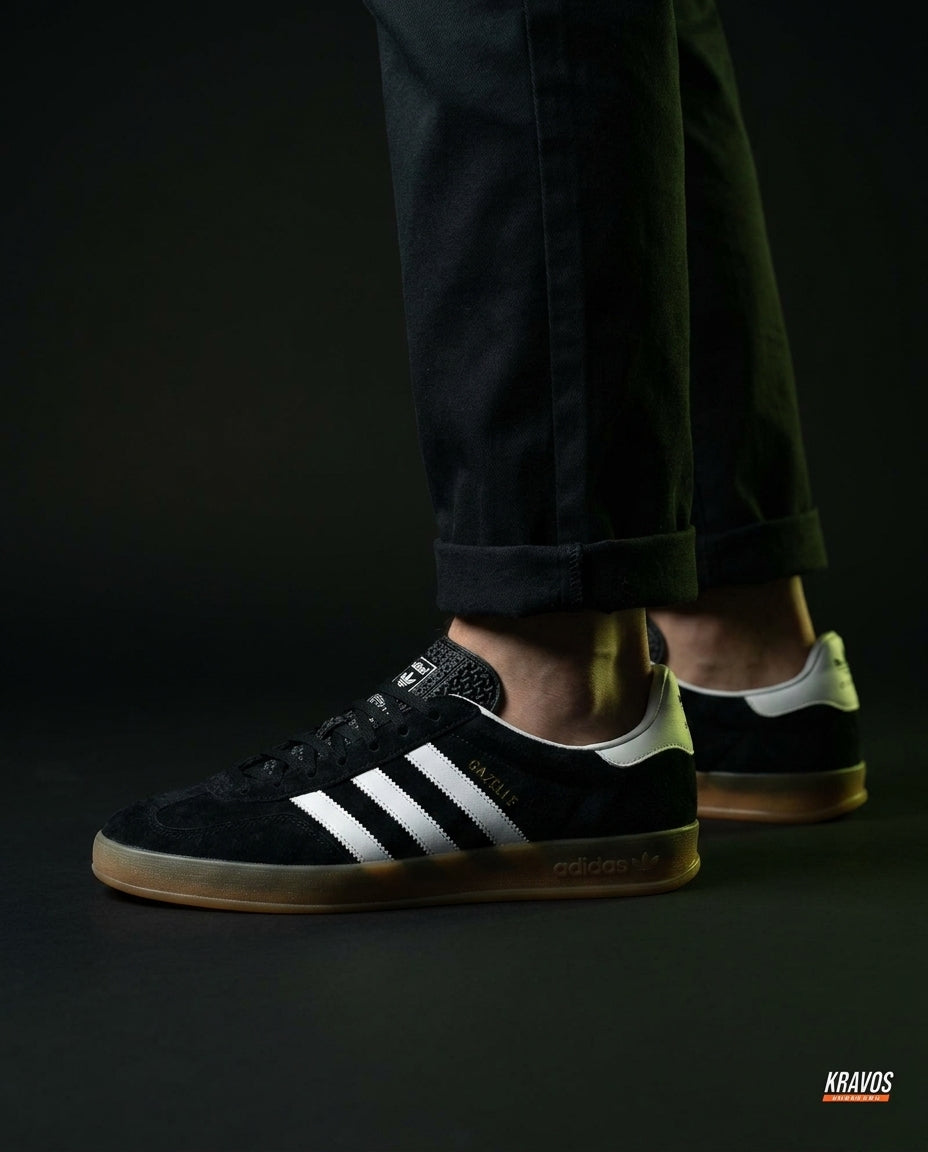 AD Suede Gum-Sole Terrace Trainer Mixed 1 Black White Gum